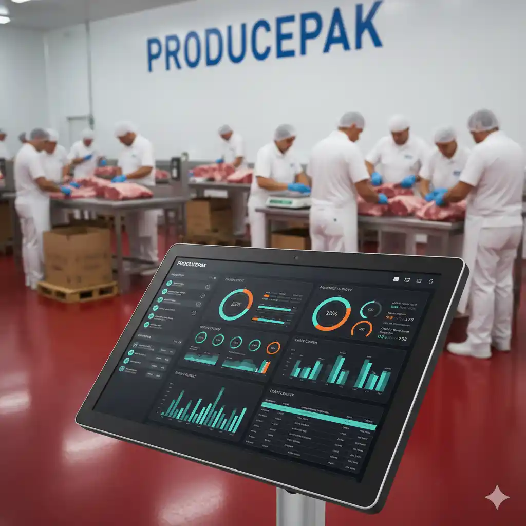 Meat packing processing software
