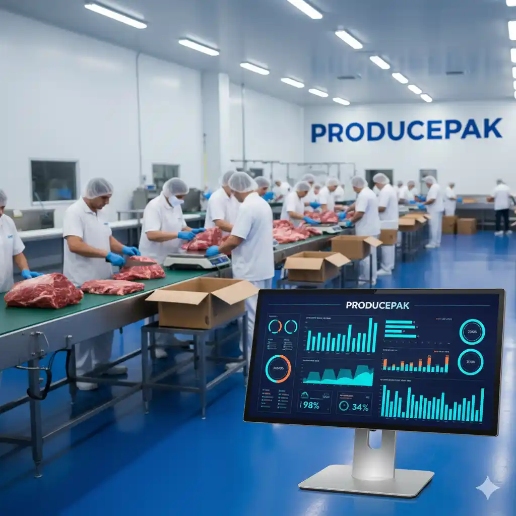 Meat packing processing software